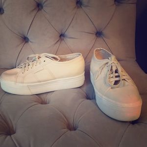 Superga platform sneakers (sand)